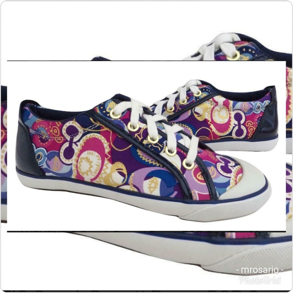 Coach Limited Edition Multi Color Poppy Sneakers